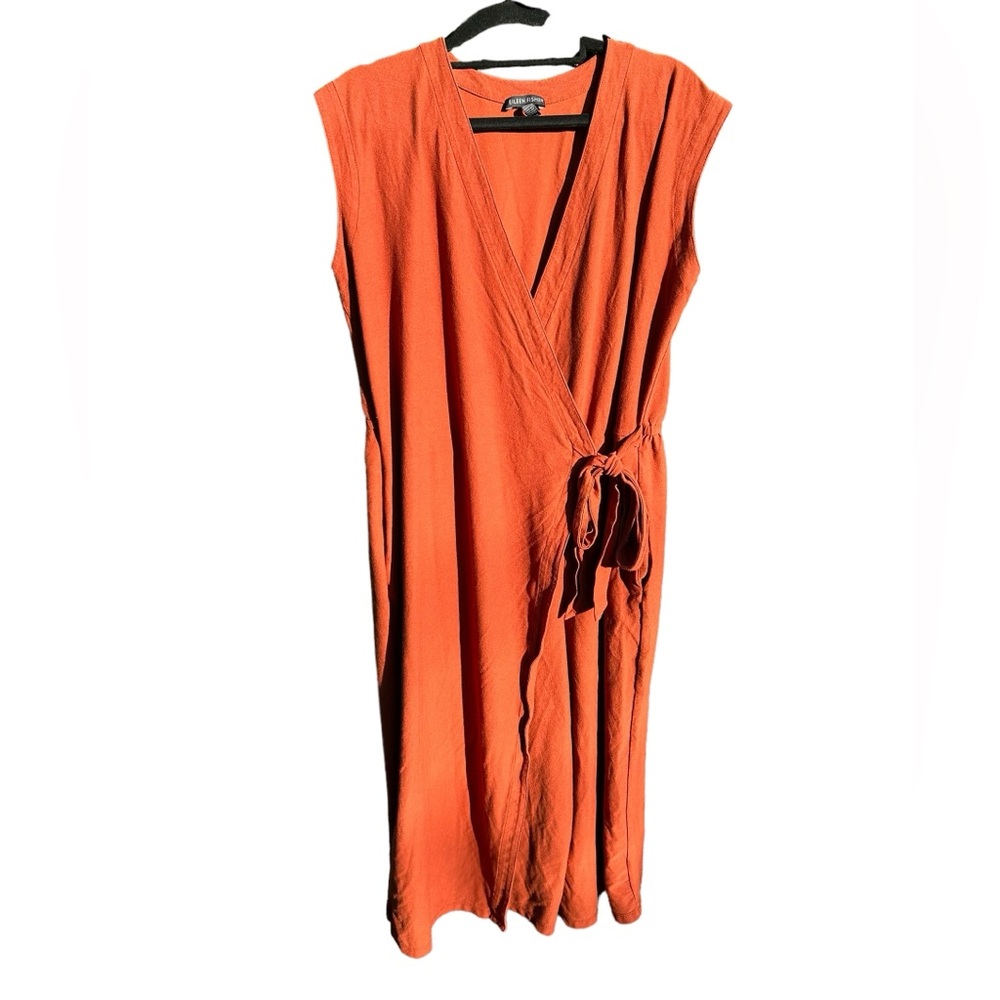 Eileen Fisher wrap jumpsuit cropped